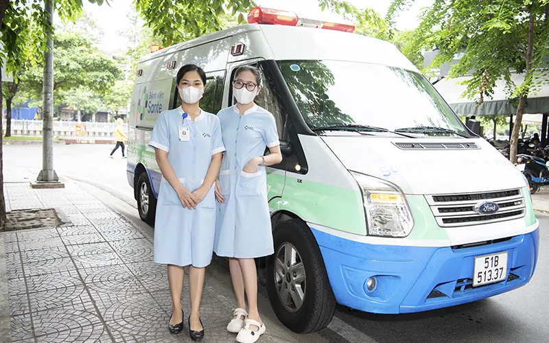 Healthcare staff for Miss World contestants - SANTE Hospital, Binh Thanh, HCMC